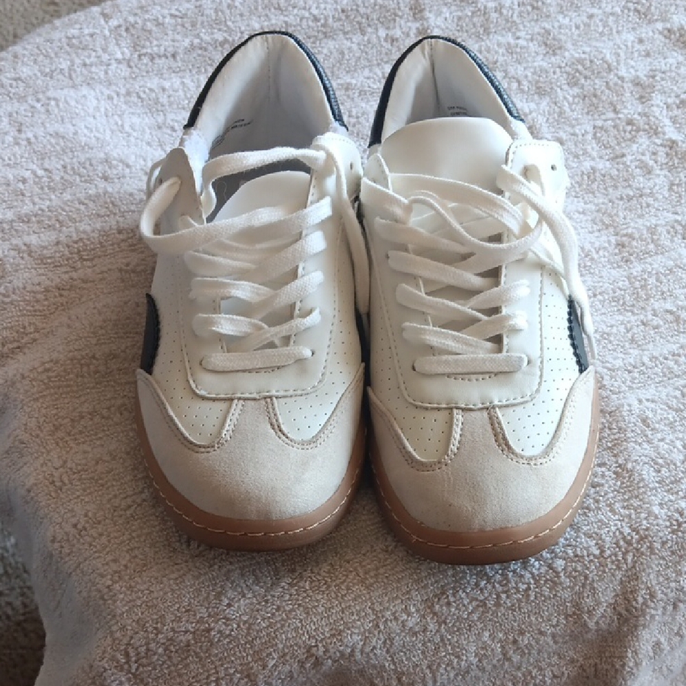 Dolce Vita White and Black Sneakers Timeless Design